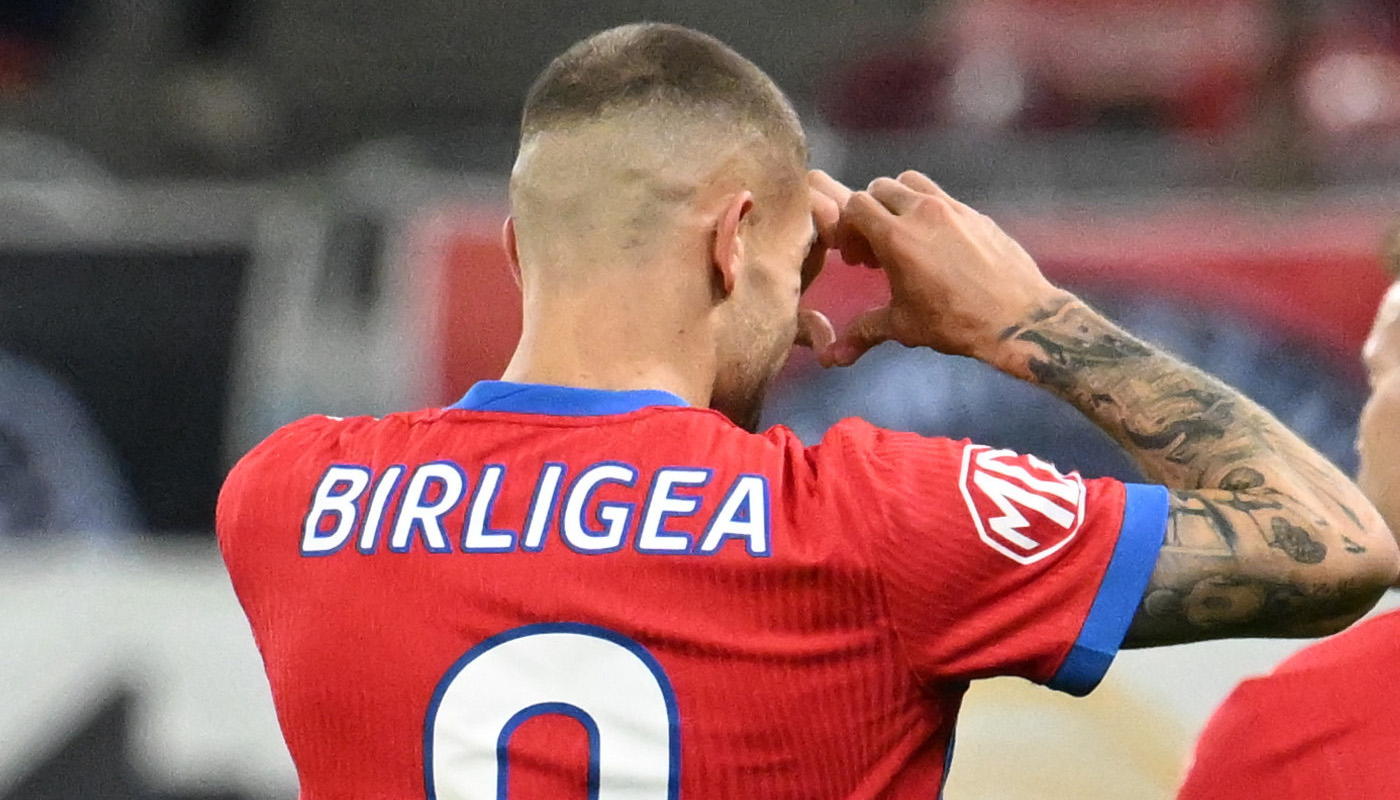 Daniel Bîrligea s-a descătușat după golul superb din FCSB