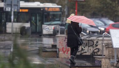 vreme, ploaie, meteo, iarna, Bucuresti, oameni