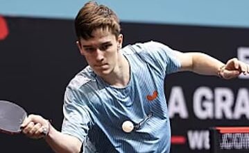 Iulian Chiriță, unul dintre cei mai promițători jucători ai României de tenis de masă.