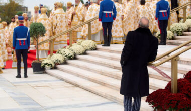 Interzis de Patriarhie, Gigi Becali l-a descris în 6 cuvinte pe Patriarhul Daniel, după ce l-a văzut la sfințirea Catedralei