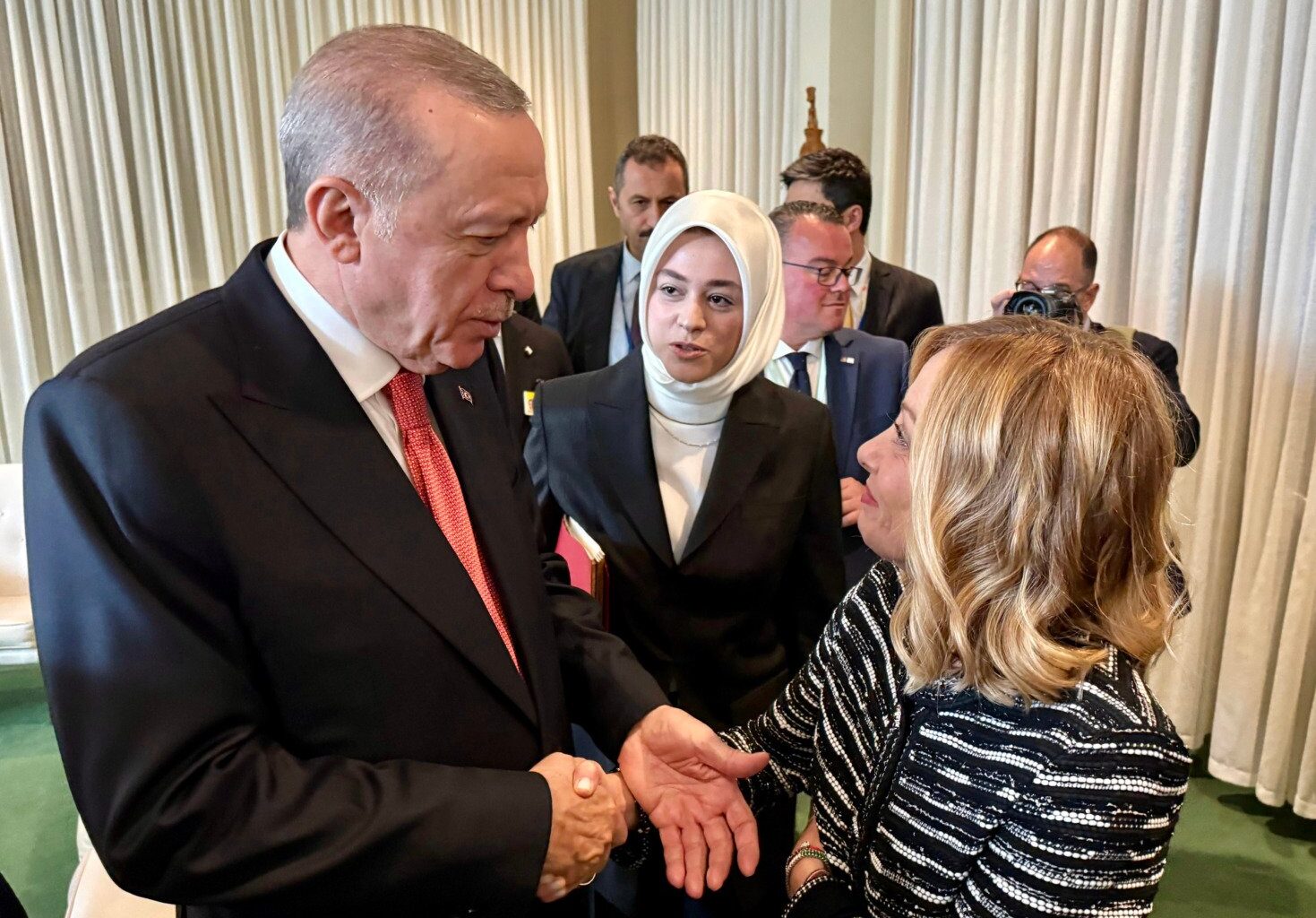 Giorgia Meloni Recep Erdogan
