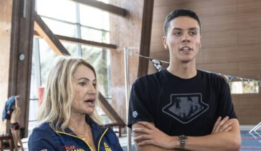 Mesajul din 8 cuvinte pe care David Popovici l-a postat după întâlnirea cu Nadia Comăneci