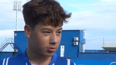 Senzațional! Golul anului în România l-a dat un puști de 14 ani. E nepotul ”Cobrei” și fiul altui fost mare atacant VIDEO
