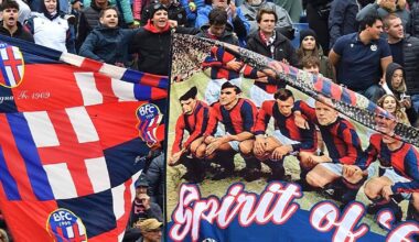 Italienii invadează Arena Națională. Prezență impresionantă a fanilor Bolognei la București: vor depăși galeria lui Olympiacos » Care e topul all-time