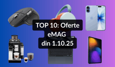 Oferte eMAG din 1.10.25 (cel mai bun ultraportabil pentru studenți, espressor automat ce prepară 18 băuturi, Logitech MX Master 4 etc)