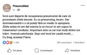 flavia grosan mesaje conspirationiste coma plamani