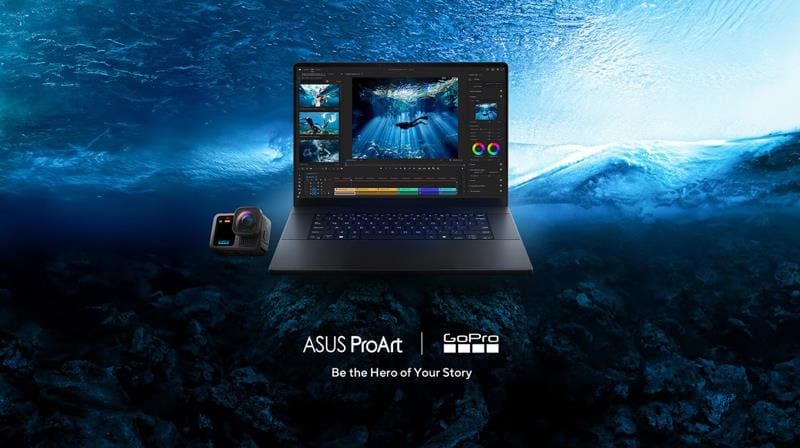 ASUS și GoPro fac echipă pentru a sări în ajutorul creatorilor de conținut