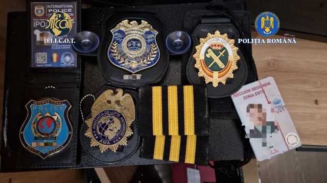 Percheziţii în cazul unui bărbat acuzat că s-a dat drept căpitan SRI şi a recrutat posesori de armament, inclusiv foşti combatanţi în teatrele de operaţii retraşi din MApN, cărora le-a făcut legitimaţii pentru „misiuni speciale” - FOTO