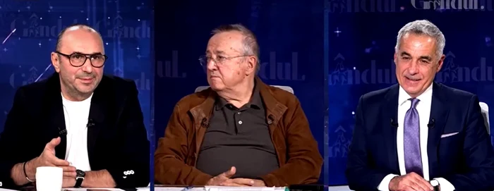 Tucă și Cristoiu nu l-au întrebat pe Georgescu cum va reuși să facă 1 leu egal cu o liră. FOTO: YT  