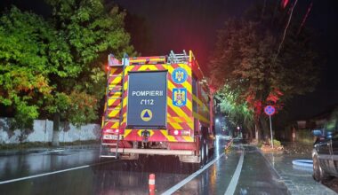 Autospeciala SMURD noaptea