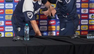 Haos total la conferința lui Mircea Lucescu și Ianis Hagi. Nervi, ironii și o cădere evitată la limită: 6 episoade ciudate cu selecționerul