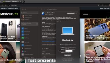 Într-un final m-am hotărât să pun macOS Sequoia (15.7.1) pe MacBook Air (Intel) 2017 și rezultatul m-a surprins.