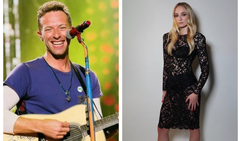 Actrița Sophie Turner și solistul trupei Coldplay formează un cuplu. Artistul s-a despărțit recent de Dakota Johnson