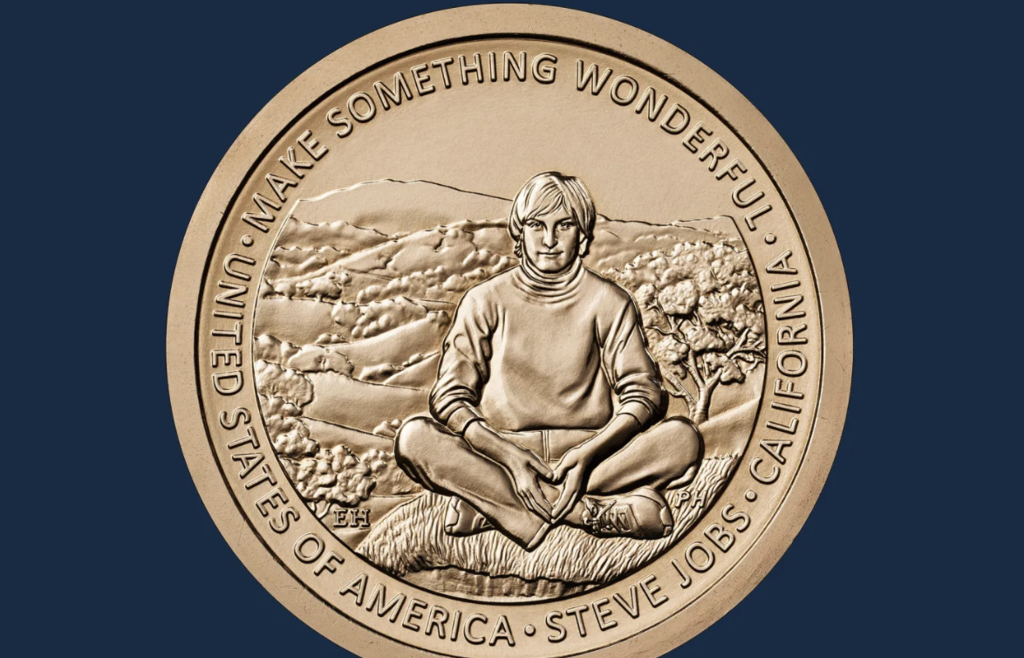 Steve Jobs va apărea pe o monedă comemorativă de 1 dolar emisă de Statele Unite în 2026