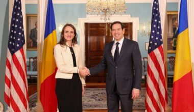 Ministrul de externe Oana Țoiu s-a întâlnit în SUA cu secretarul de stat Marco Rubio