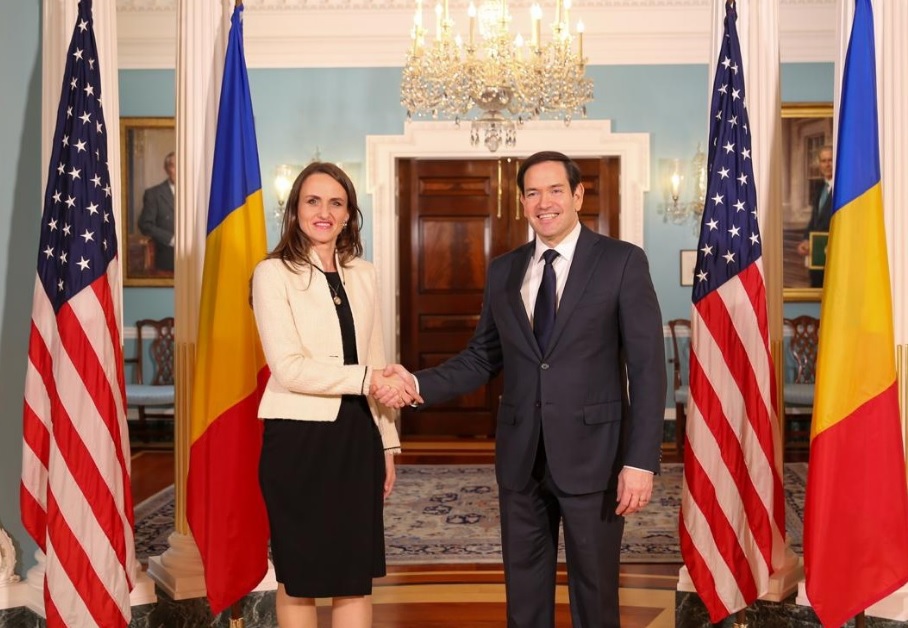 Ministrul de externe Oana Țoiu s-a întâlnit în SUA cu secretarul de stat Marco Rubio
