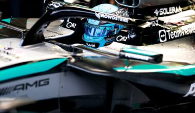 George Russell, pilotul britanic al celor de la Mercedes F1 Team.