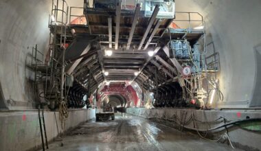 Premieră la tunelul Daniela pe autostrada A1: Structura de rezistență finalizată