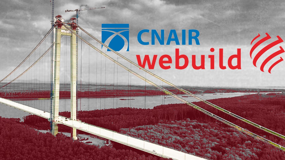 CNAIR a executat scrisoarea de garanție a italienilor de la Webuild pentru proiectul podului de la Brăila (SURSE)