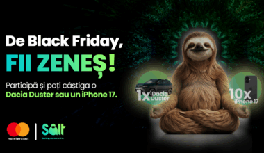 Salt Bank și Mastercard schimbă ritmul de Black Friday: 8 oferte și 11 premii pentru cei care aleg să fie zen