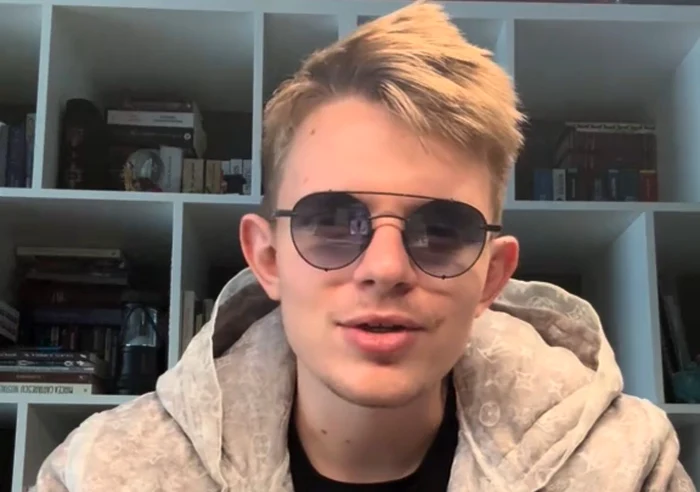 Luca Vicol, fiul inculpatei Laura Vicol FOTO: Captură video / TikTok