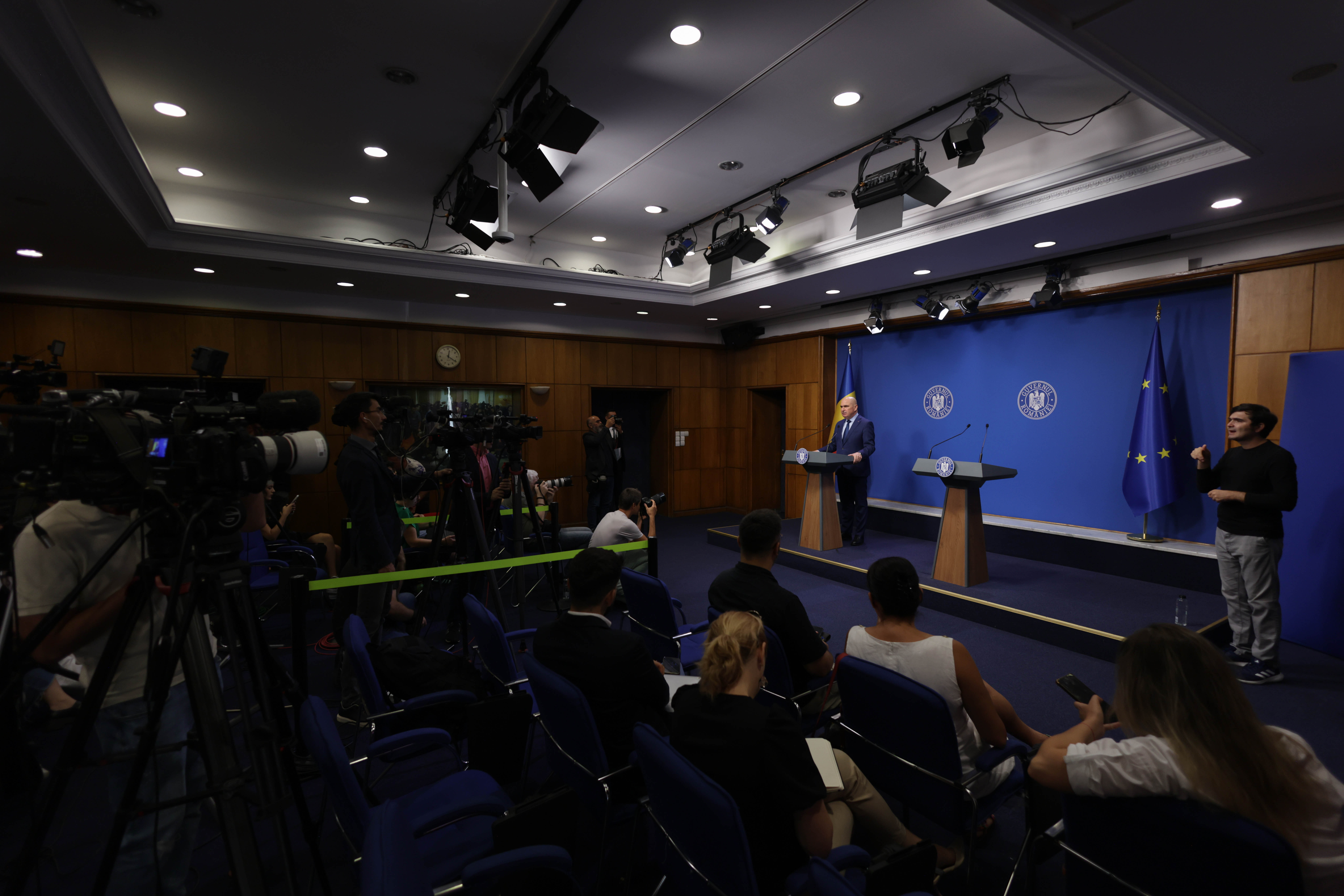 Briefingul de presă al unei ședințe de Guvern. FOTO: Inquam Photos