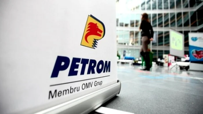 Sigla de la intrarea în sediul OMV Petrom
