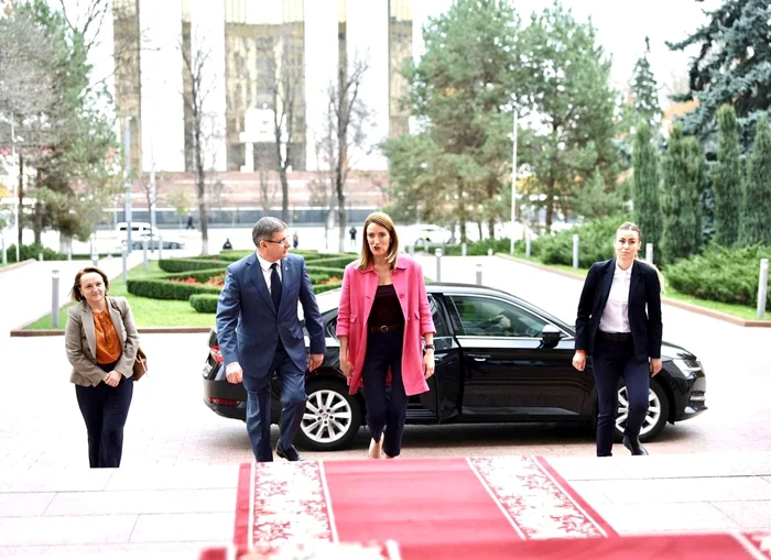 Roberta Metsola a susținut din nou un discurs în Parlamentul de la Chișinău. FOTO: Facebook