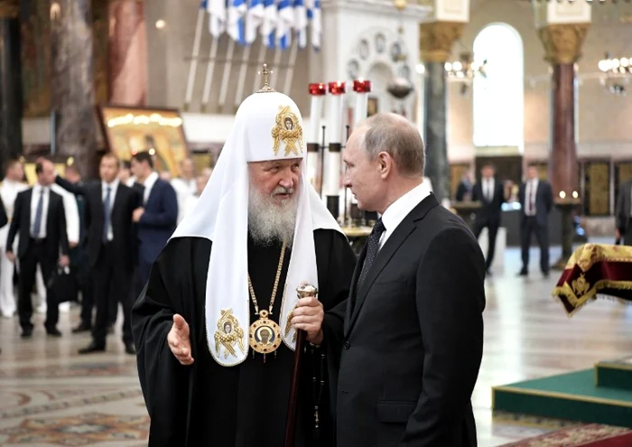 Vladimir Putin si Patriarhul Kirill al Moscovei, FOTO AFP