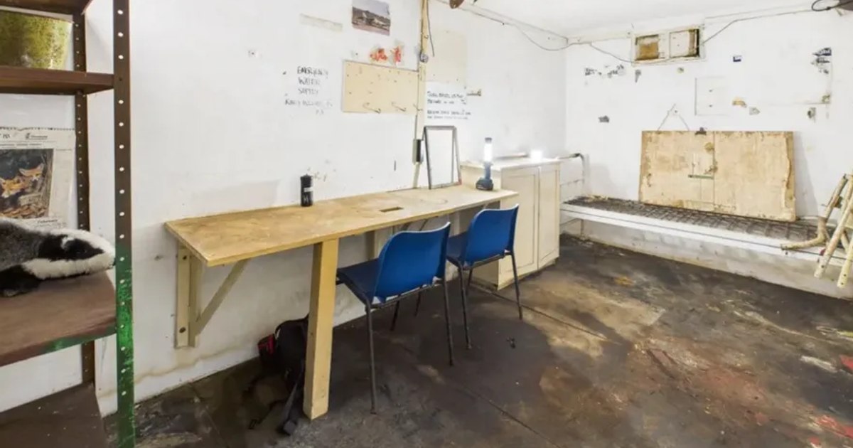 Buncăr nuclear din Războiul Rece, fost post de observație, scos la vânzare pentru 23.000 de euro. Are paturi, un birou mic și o toaletă