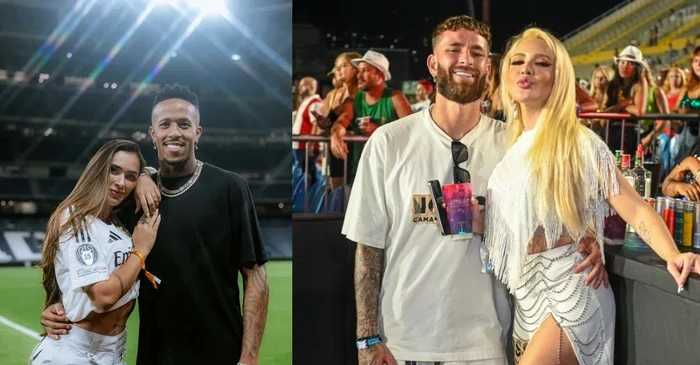 Militao și Pereira, alturi de actualele lor partenere. Foto Instagram