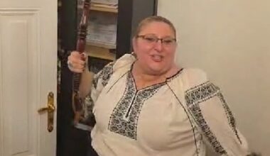 Diana Șoșoacă, petrecere cu artificii lângă Ambasada Ucrainei: „E ziua mea, fac ce vreau!” Au intervenit jandarmii