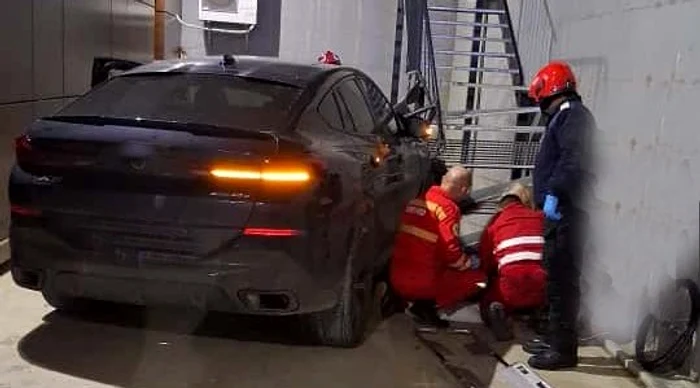 Accidentul produs de fosta judecătoate FOTO: ISU Bihor