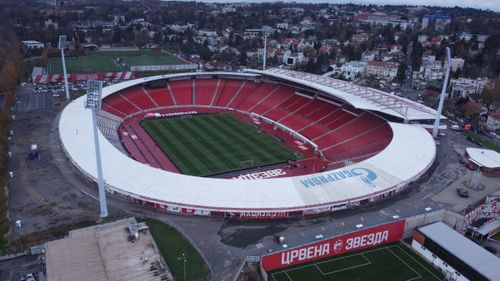 Stadionul echipei Steaua Roșie Belgrad (FOTO: Iosif Popescu / GOLAZO.ro)