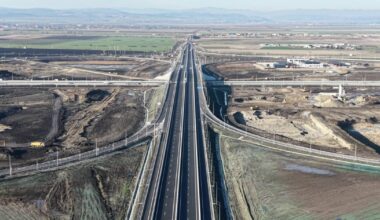 Cum arată din dronă lotul autostrăzii A7 care se deschide complet traficului de la ora 15.00