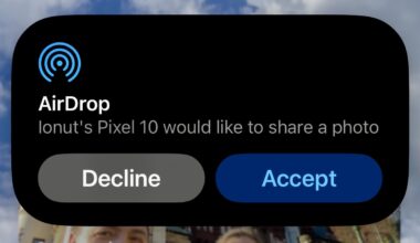 Google a reuşit să găsească o soluţie prin care poate primi şi trimite fişiere prin AirDrop de pe un smartphone Android (doar Pixel 10 acum) către iPhone.