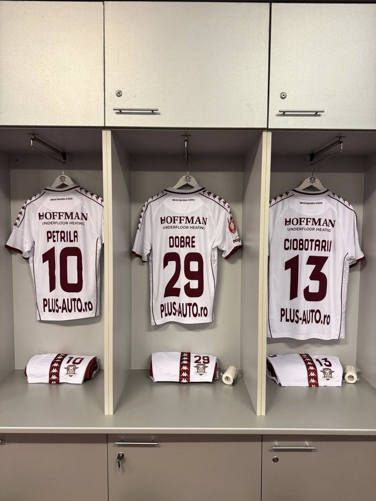 CFR Cluj - Rapid, imagini înaintea partidei din Gruia // FOTO: Facebook @FC Rapid