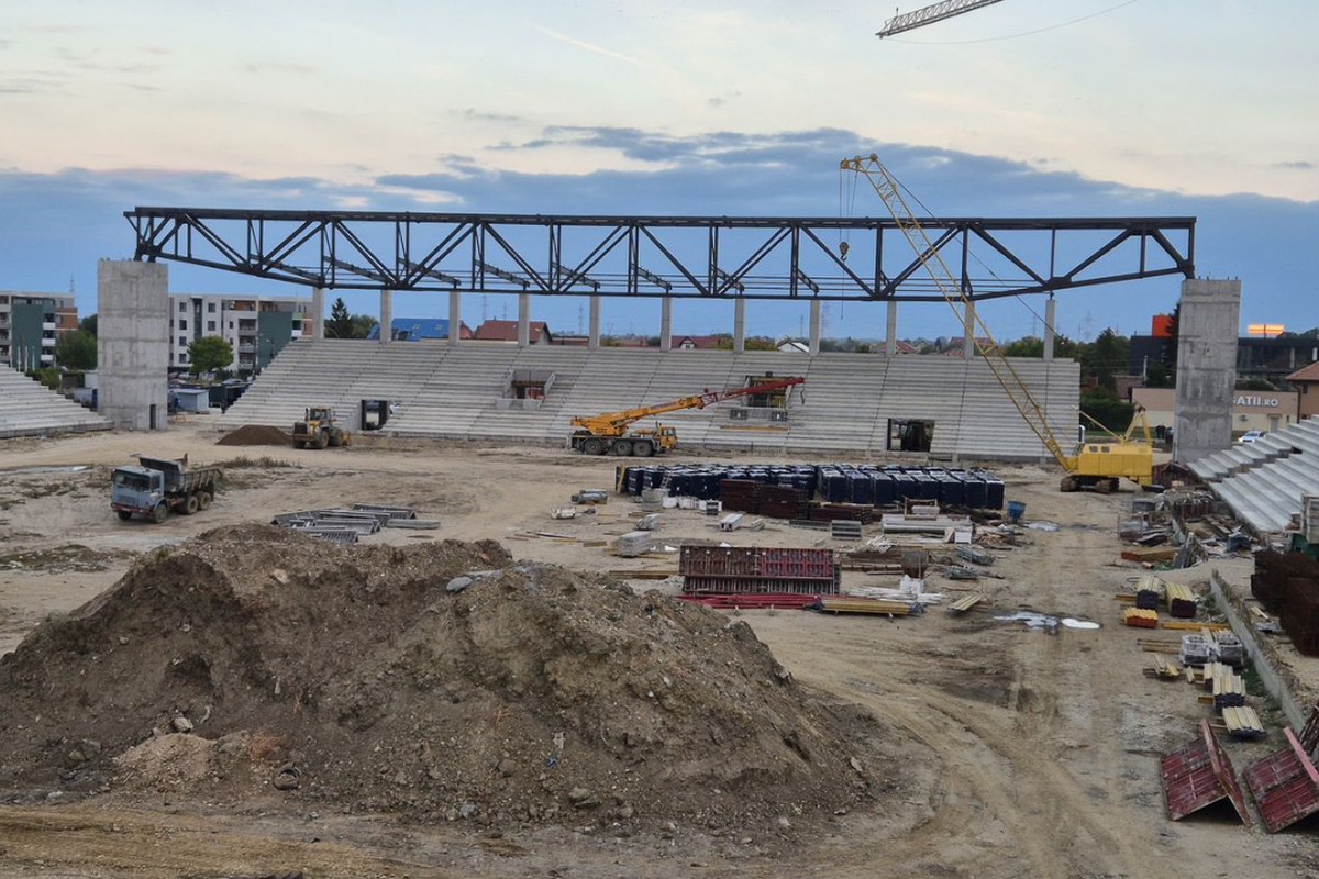 Detalii de ultima oră despre stadionul de 23 de milioane de euro din România: „În primăvară e gata”