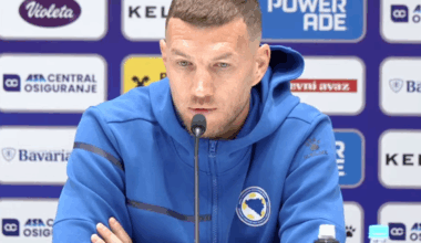 Edin Dzeko, contondent înainte de Bosnia
