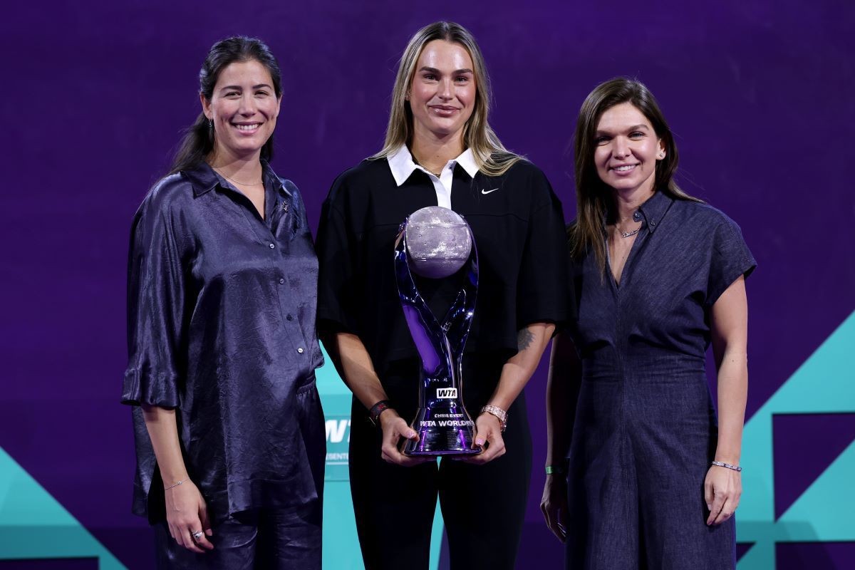 Simona Halep, momentul serii la Turneul Campioanelor, alături de Aryna Sabalenka și Garbine Muguruza