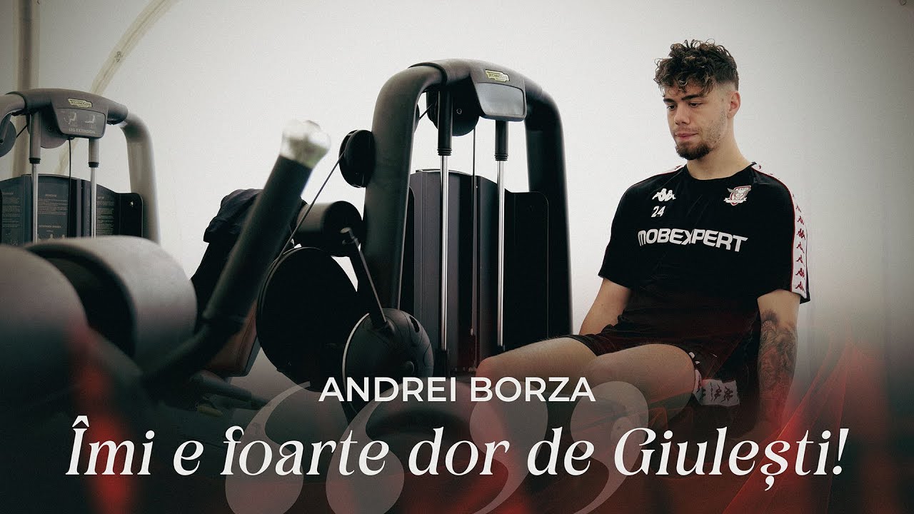 Andrei Borza, despre recuperare: „Mi-e foarte dor de teren, de Giulești! Abia aștept să revin!"