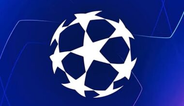 Logo-ul Champions League, cea mai importantă competiție de fotbal a cluburilor din lume.