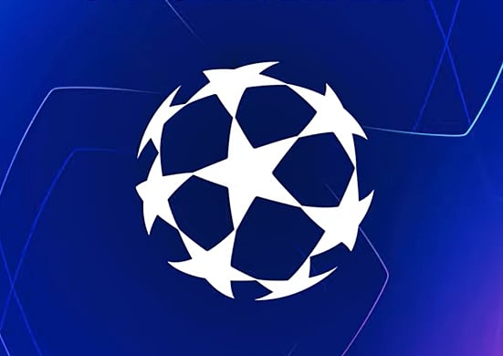 Logo-ul Champions League, cea mai importantă competiție de fotbal a cluburilor din lume.