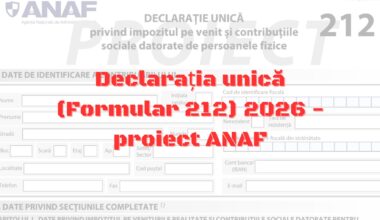 Declarația Unică 2026: ANAF a pregătit noul model