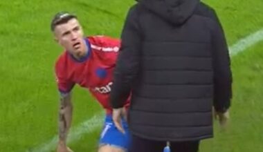 „Nu ți-e rușine?!” FOTO: Tavi Popescu s-a rățoit la Eugen Neagoe în timpul meciului » Antrenorul a dezvăluit cum s-a terminat conflictul