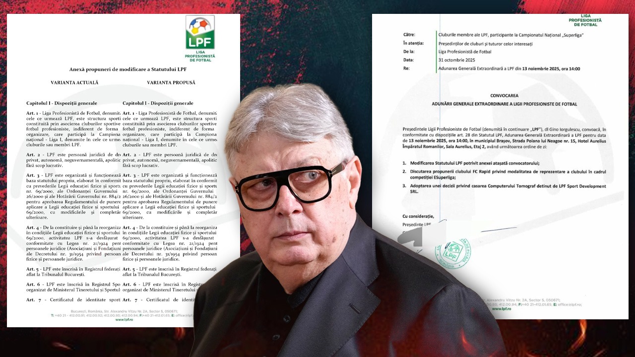 Gino Iorgulescu vrea un nou mandat în fruntea LPF. Surprize în propunerea de modificare a statutului Ligii