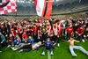 Teren invadat la finalul meciului Dinamo - CFR Cluj (FOTO: Raed Krishan / GOLAZO.ro)
