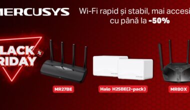 reduceri de până la 50% la routere Wi-Fi 7 și noile camere smart de supraveghere
