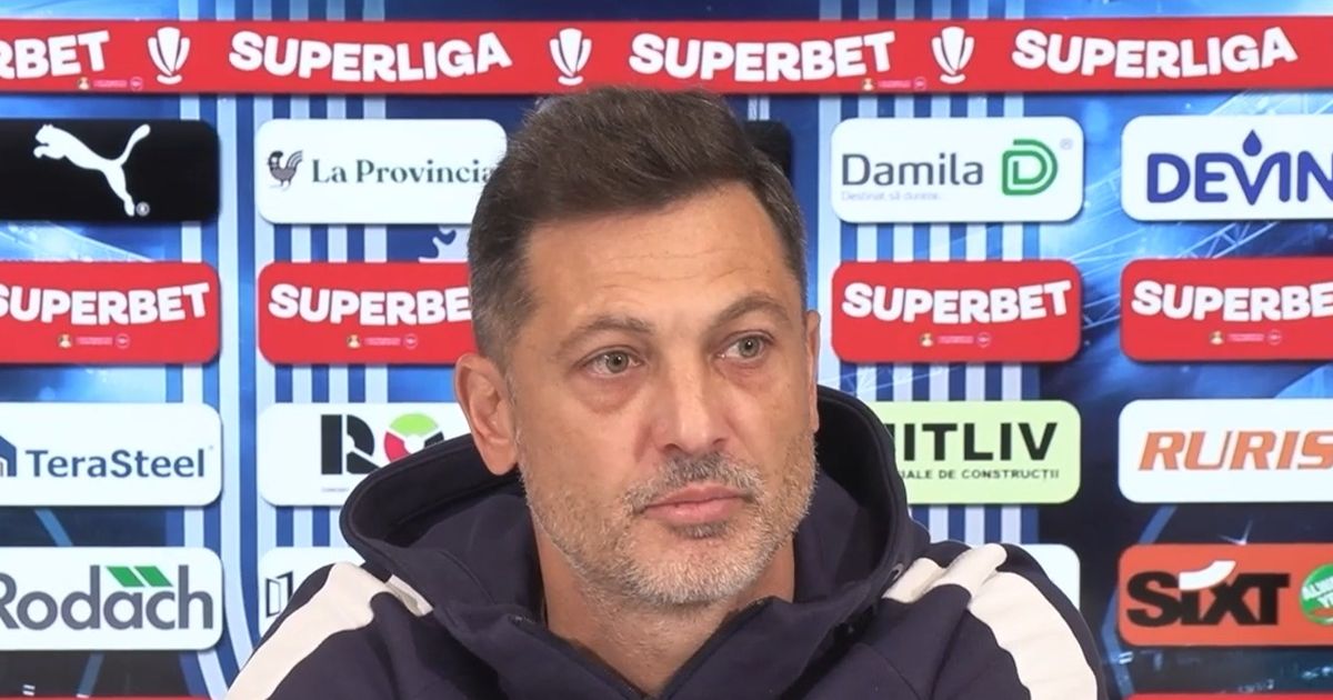 Rădoi s-a enervat la conferință / VIDEO. A refuzat să vorbească despre cel mai fierbinte subiect de la Craiova: „Puteți să întrebați, n-o să mai r