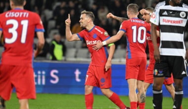 Video | ”U” Cluj - FCSB 0-2. Darius Olaru a reușit o ”dublă” și și-a dus echipa tot mai aproape de play-off